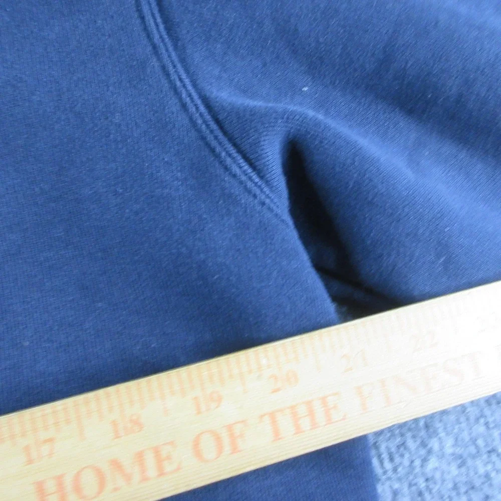 Carhartt Hoodie Mens Medium Blue Pullover Fleece Sweatshirt Cotton Workwear K121